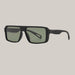 Polarized Men's Sunglasses Elastic Paint Black Frame Green Piece