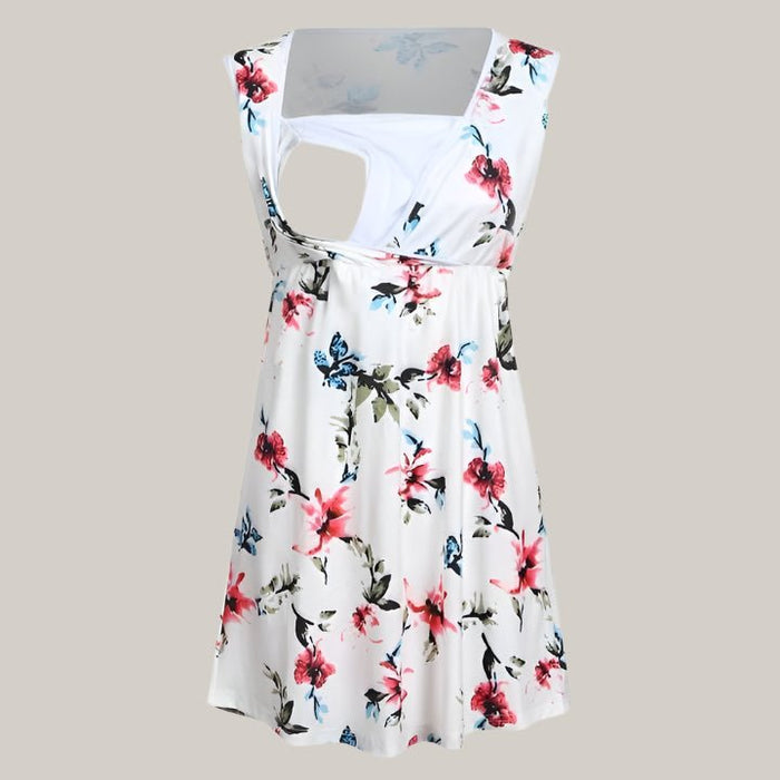 Women's Floral Maternity Tank Top