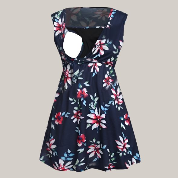 Pregnant Women Floral Printed Vest Maternity