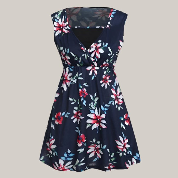 Pregnant Women Floral Printed Vest Maternity
