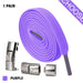 No-Tie Elastic Shoelaces for Children Purple