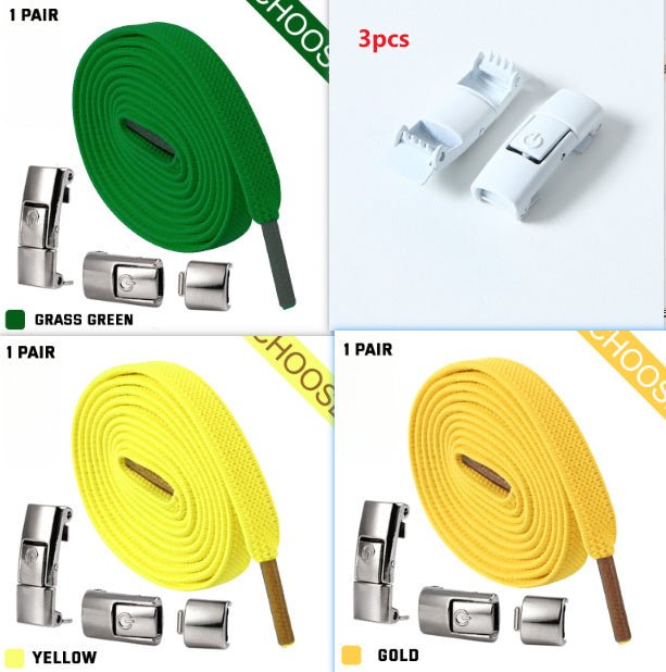 Press Lock Shoelaces Without Ties Elastic Laces Sneaker 8MM Widened Flat No Tie Shoe Laces Kids Shoelace For Shoes Set6