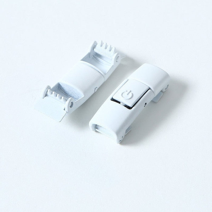 No-Tie Elastic Shoelaces for Children White shoe buckle