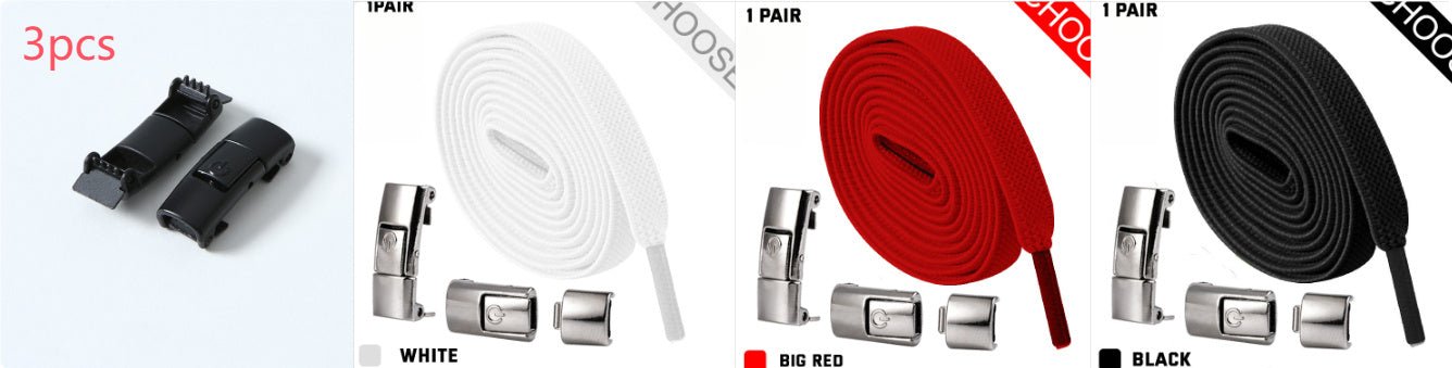 No-Tie Elastic Shoelaces for Children Set2