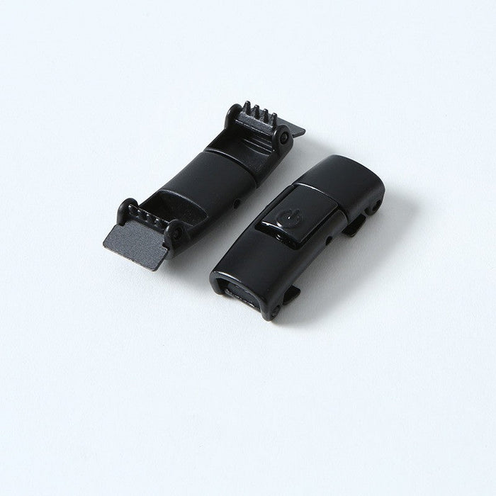 No-Tie Elastic Shoelaces for Children Black shoe buckle