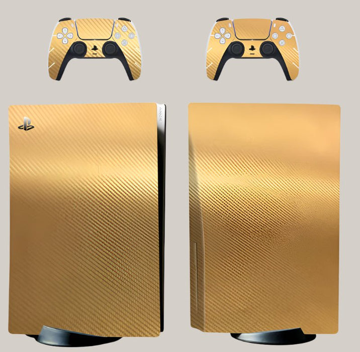 PS5 Controller Protective Sticker Gold