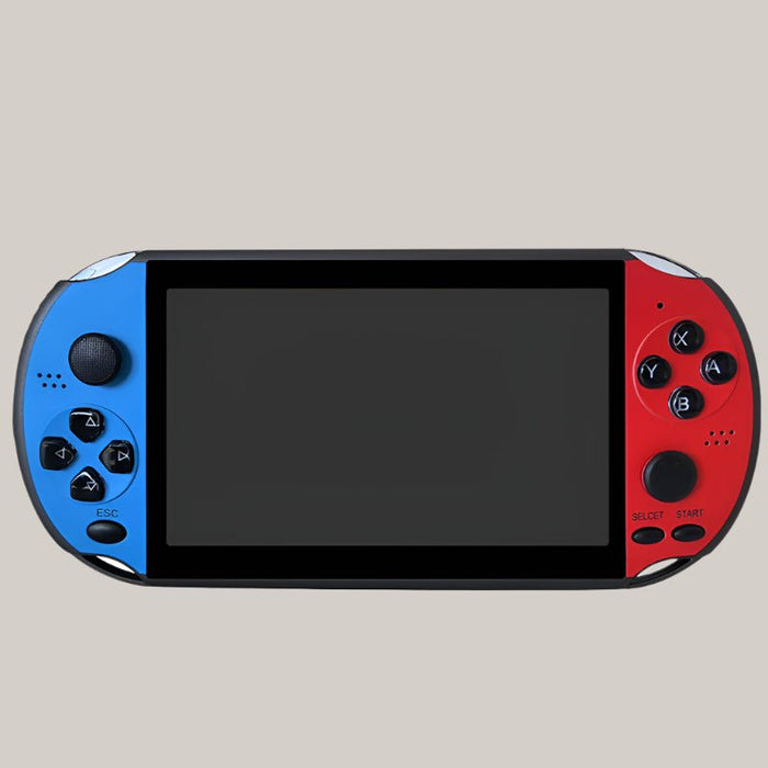 Retro Handheld Arcade Game Console Red and bule