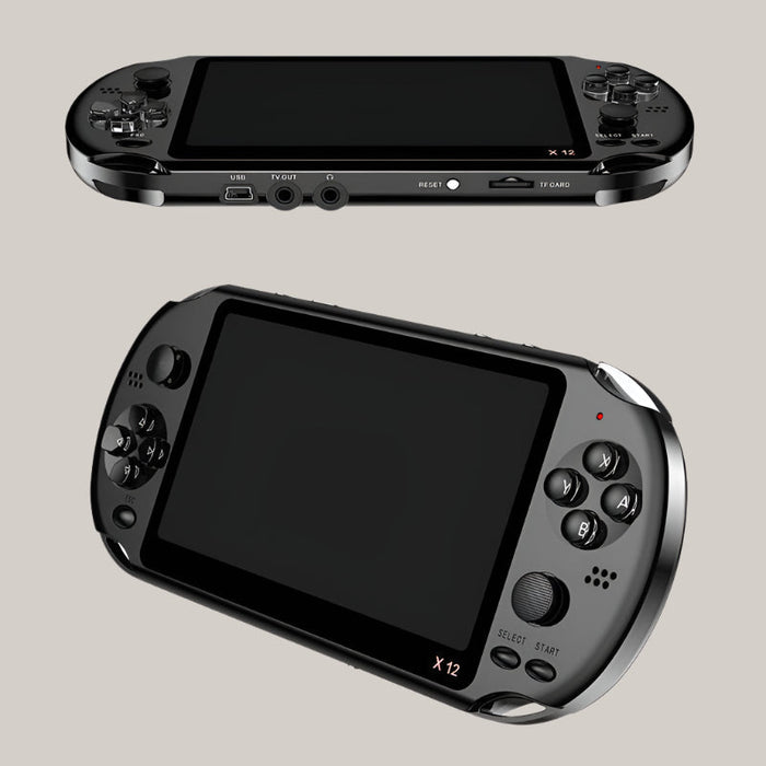 Retro Handheld Arcade Game Console Black