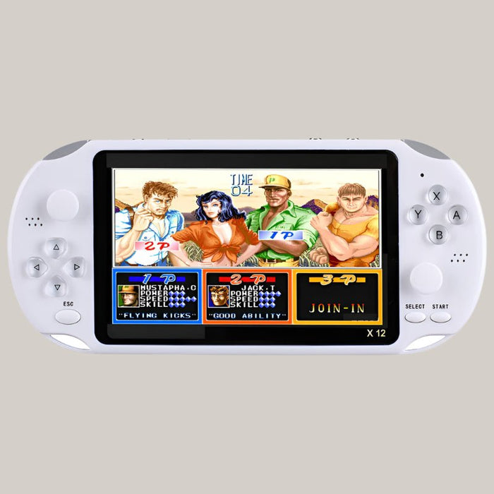 Retro Handheld Arcade Game Console White