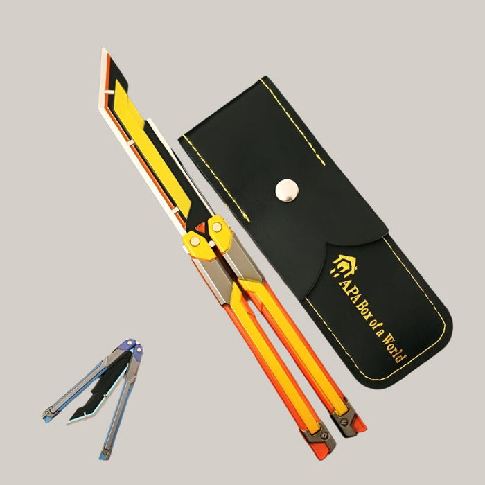 RGX Graphics Card Butterfly Toy Knife Metal Model 20cmYellowRGX video card knife