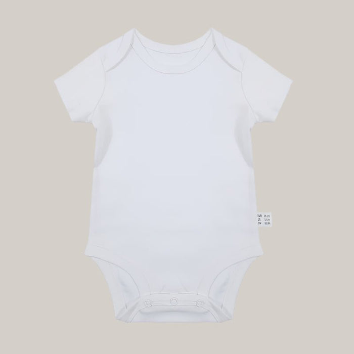 Newborn Baby Romper, 0–12 Months White