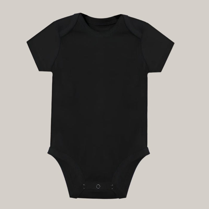 Newborn Baby Romper, 0–12 Months Black