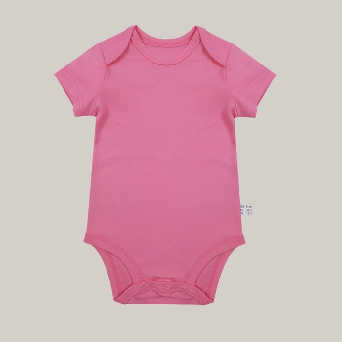 Newborn Baby Romper, 0–12 Months Deep Pink