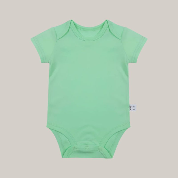 Newborn Baby Romper, 0–12 Months Light Green