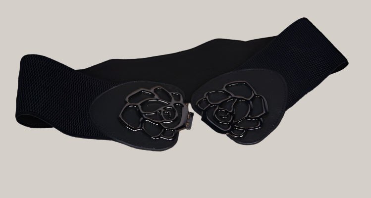 Rose Buckle Elastic Belts