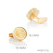 Men's Round Enamel Cufflinks