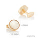 Men's Round Enamel Cufflinks