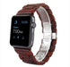 Sandalwood Watch Strap with Butterfly Clasp Red