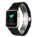 Sandalwood Watch Strap with Butterfly Clasp Black
