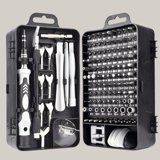 Screwdriver Tool Set Combination Repair Screwdriver Black gray 135in1