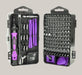 Screwdriver Tool Set Combination Repair Screwdriver Purple 138in1