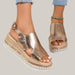 Shiny Fish Mouth Design Sandal