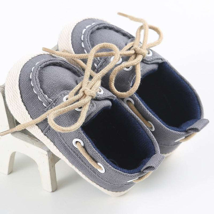 Pre-Walker Shoes with Appliqués Grey