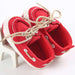 Pre-Walker Shoes with Appliqués Red