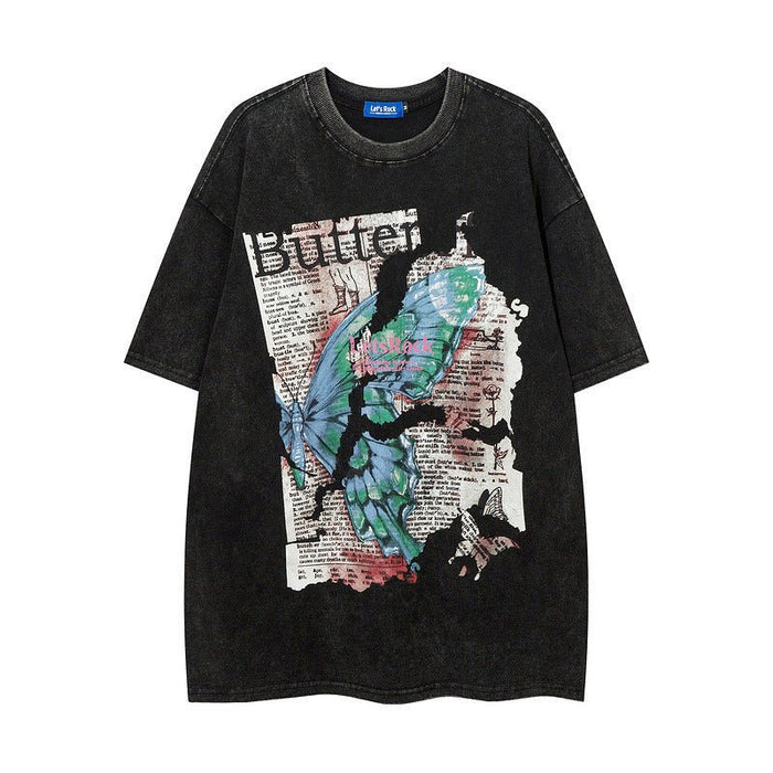 Men's Short-Sleeve Casual Shirt Black