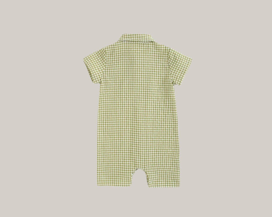 Short Sleeve Shirt Romper New Born