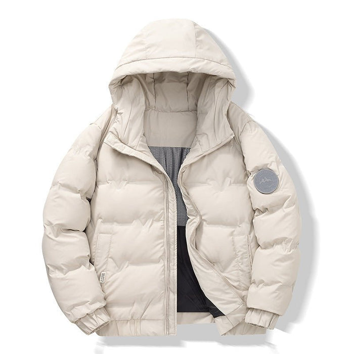 Men's Short Winter Coat Beige