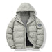 Simple Fashion Short Winter Clothing Coat Men Gray