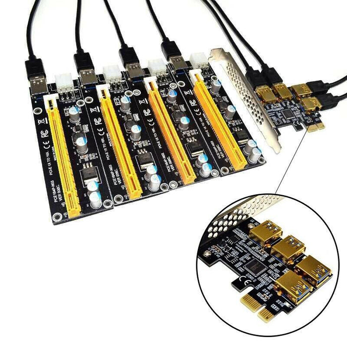 Slot One For Four USB3.0 Graphics Expansion Card