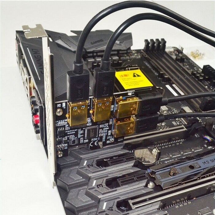 Slot One For Four USB3.0 Graphics Expansion Card
