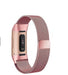 Smart Bracelet Stainless Steel Metal Strap Pink