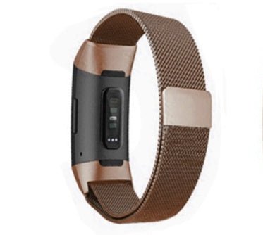 Stainless Steel Smart Bracelet Strap Coffee