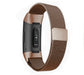 Smart Bracelet Stainless Steel Metal Strap Coffee