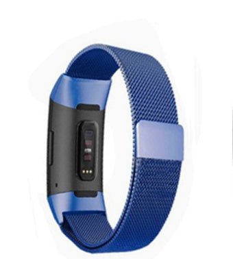 Smart Bracelet Stainless Steel Metal Strap Blue