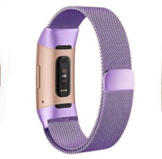 Stainless Steel Smart Bracelet Strap Purple