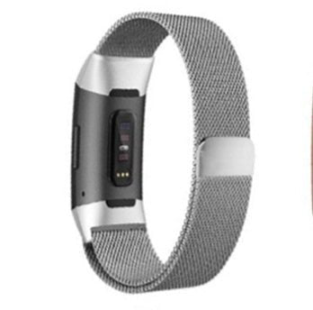 Stainless Steel Smart Bracelet Strap Silver