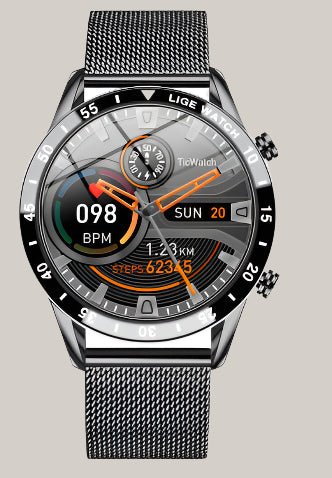 Smart Pedometer Heart Rate Watch Black A 4pcs
