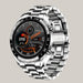 Smart Pedometer Heart Rate Watch Silver 2pcs