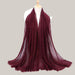 Solid color diamond and scarves Wine Red