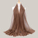 Solid color diamond and scarves Brown