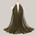 Solid color diamond and scarves ArmyGreen