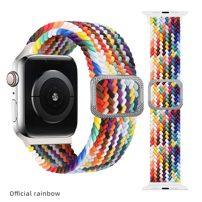 Unisex Rainbow Woven Sport Watch Strap A14