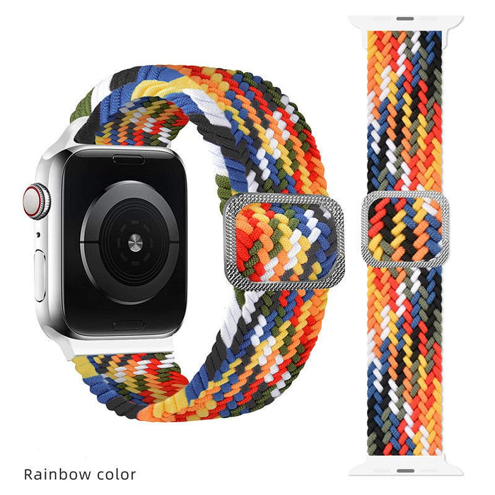 Unisex Rainbow Woven Sport Watch Strap