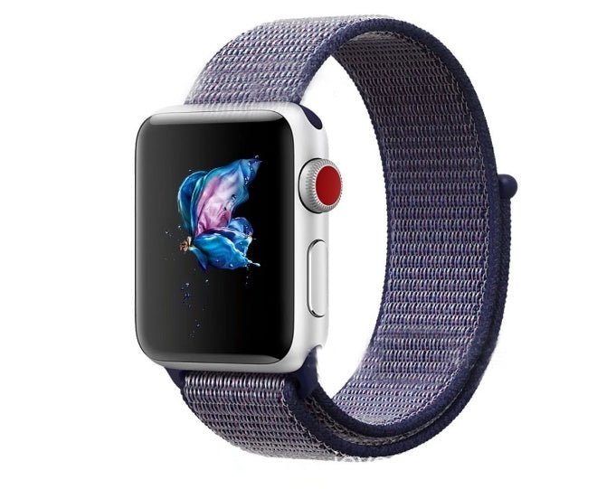 Sports Nylon Loop Watch Strap blue