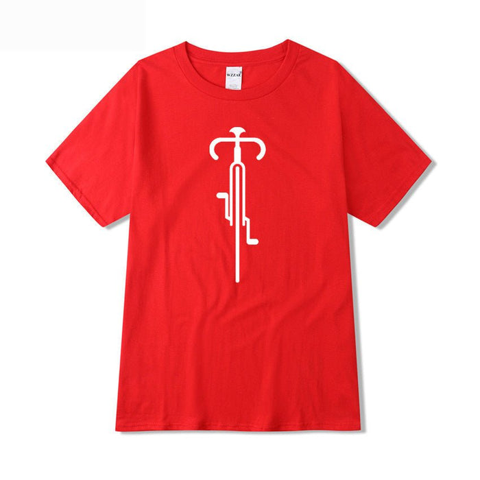Spring And Autumn Bottoming Shirt Men Clothing Red