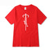 Spring And Autumn Bottoming Shirt Men Clothing Red
